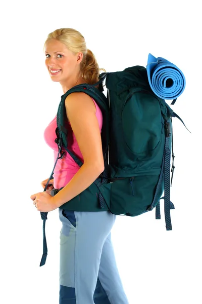Girl ready for adventure — Stock Photo, Image