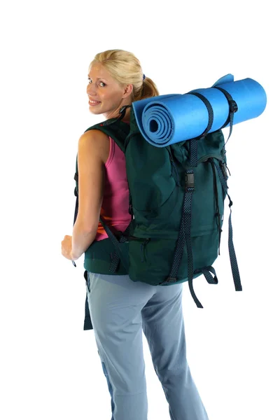 Girl ready for adventure — Stock Photo, Image