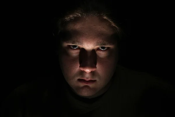 Donkere kwaad gezicht — Stockfoto