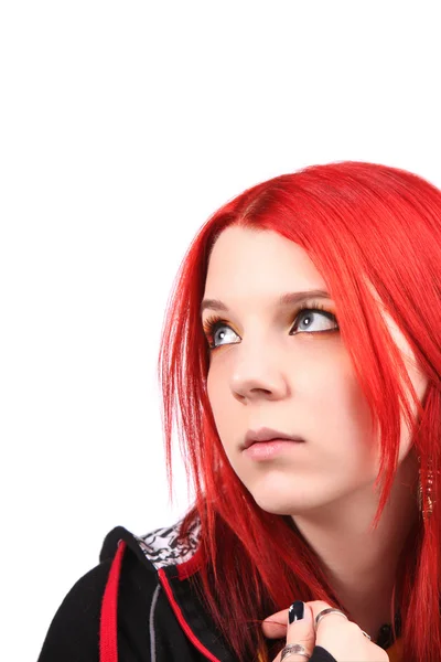 赤い髪の少女 — ストック写真