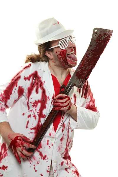 Carnicero con sangre — Foto de Stock
