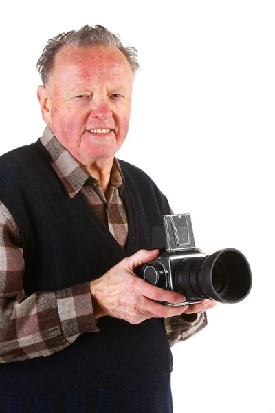 Starší fotograf — Stock fotografie