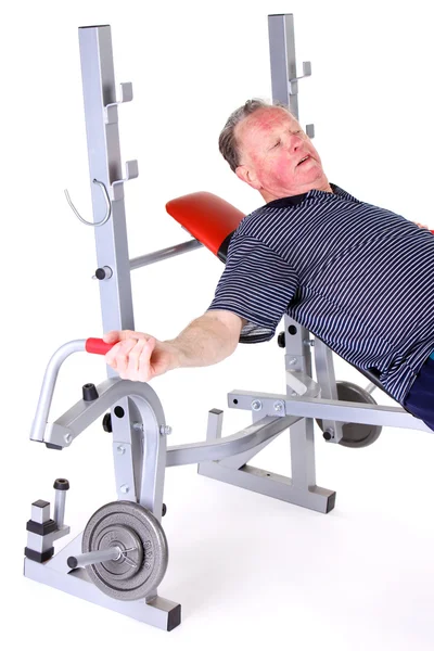 Man gör fitness motion — Stockfoto