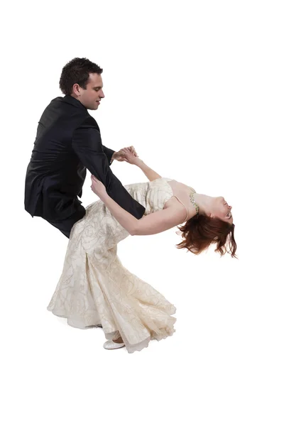 Couple marié dansant — Photo