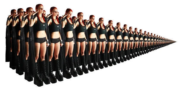 Girls clones — Stock Photo, Image