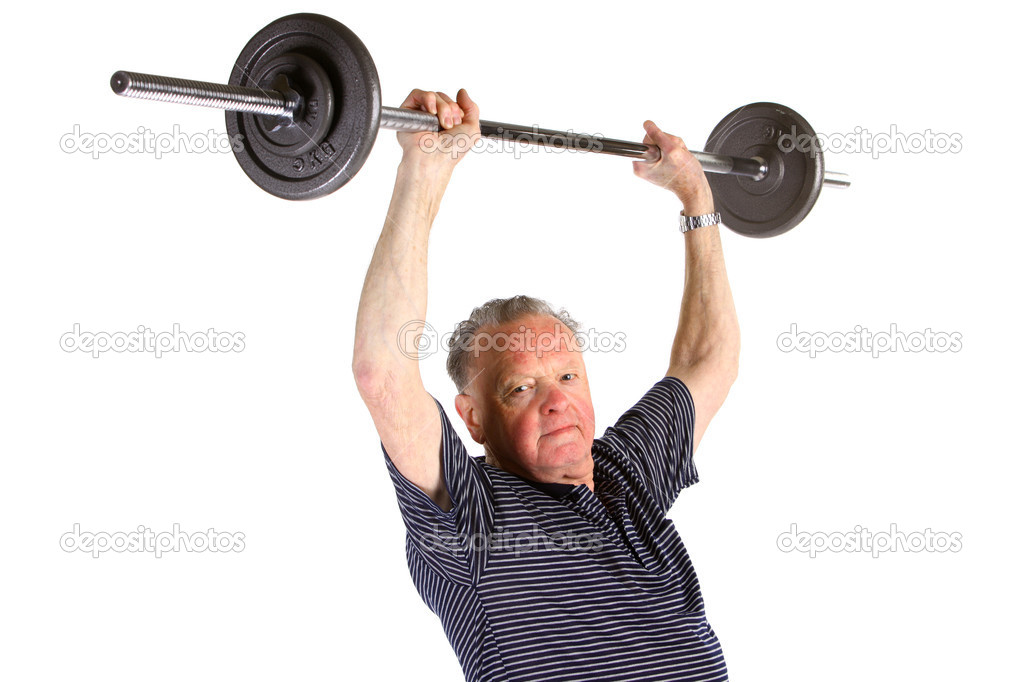 Man doing fitness exercise