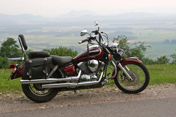 Motocicleta helicóptero — Fotografia de Stock