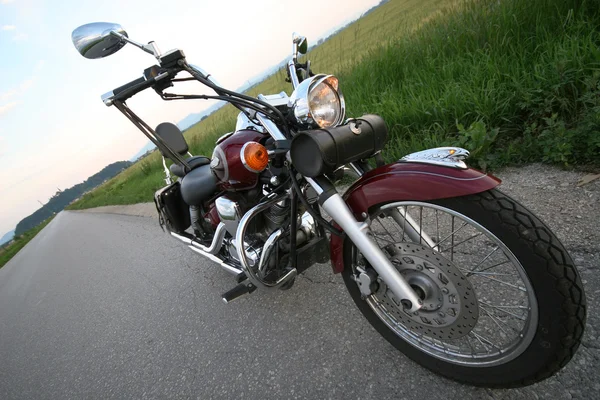Chopper motorcykel — Stockfoto
