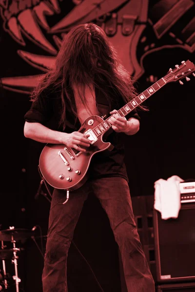 Guitarrista no palco — Fotografia de Stock