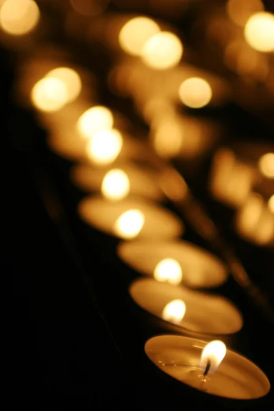 Candles in church — Stock Photo, Image