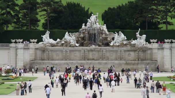 Παλάτι Schonbrunn στη Βιέννη, Αυστρία — Αρχείο Βίντεο