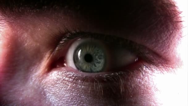 Человеческий глаз — стоковое видео