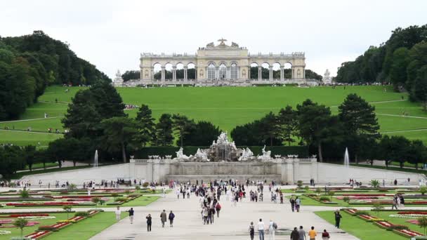 Palacio Schonbrunn en Viena, Austria — Vídeos de Stock