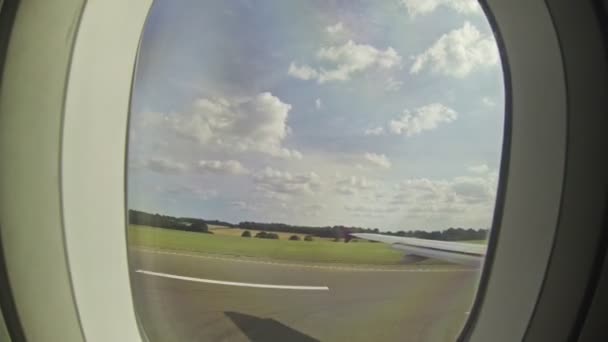 Посадка самолета — стоковое видео