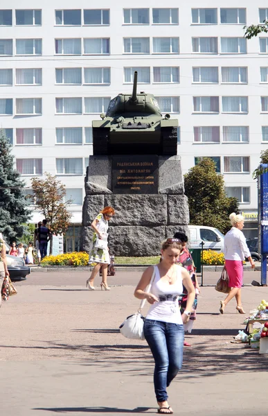 Praça central em Zhytomyr — Fotografia de Stock