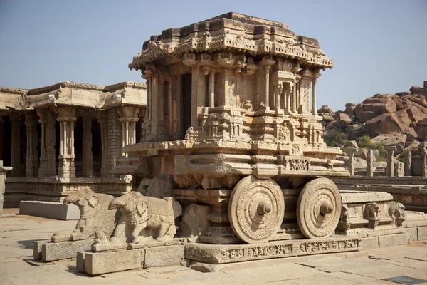 Sten vagn på vittala temple — Stockfoto