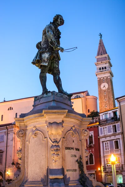 Statue of Giuseppe Tartini — Stock Photo, Image