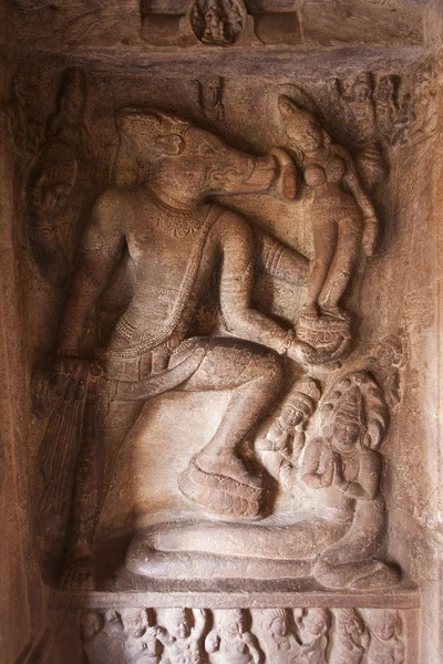 Templo de la cueva en Badami — Foto de Stock