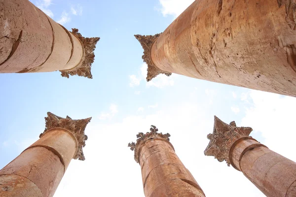 Colunas em Jerash — Fotografia de Stock