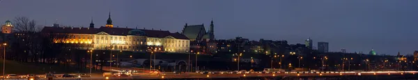 Warsaw at night — Stock Photo, Image