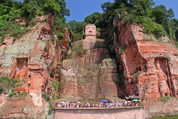 Budha statua w leshan — Zdjęcie stockowe