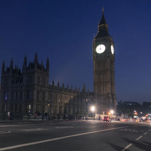 Silueta nocturna de Big Ben — Foto de Stock