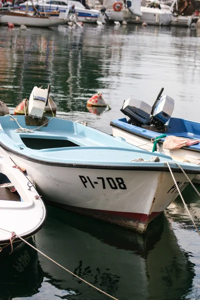 Boot in piran — Stockfoto