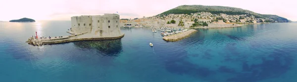 Vista panorâmica sobre Dubrovnik Imagens Royalty-Free
