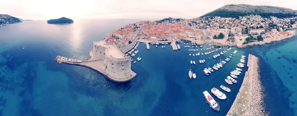 Vista panorâmica sobre Dubrovnik Imagem De Stock