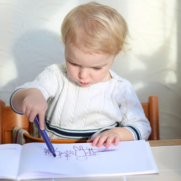 Menina família desenho — Fotografia de Stock