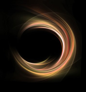 soyut turuncu dalgalar