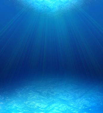 su altında mavi su ripples.