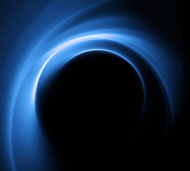 Mavi kavisli desenler