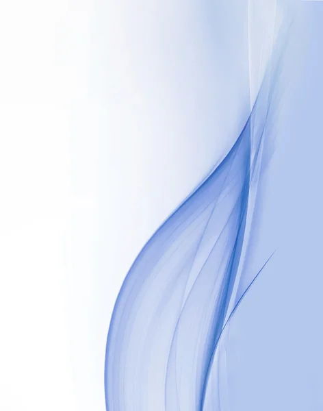 Onda azul no fundo branco — Fotografia de Stock