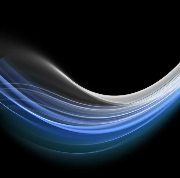 Modré abstraktní vlny — Stock fotografie