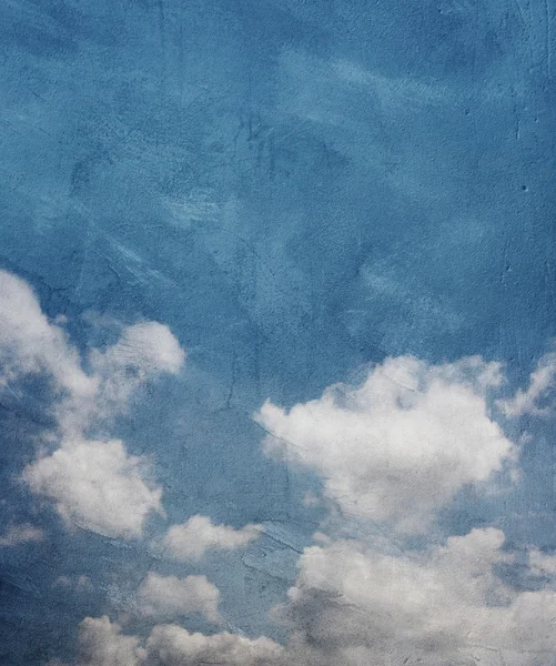 duvara boyalı gökyüzü