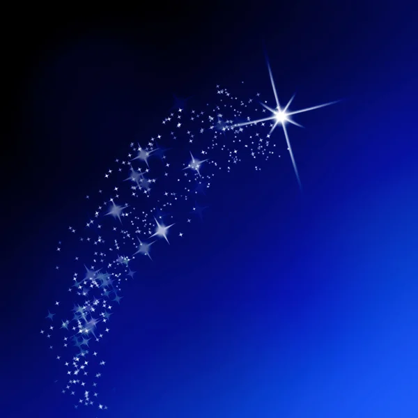 Звезды на голубом Стоковая Картинка