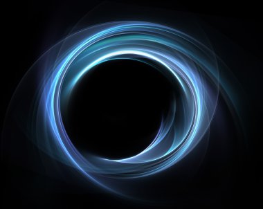 Mavi kavisli desenler