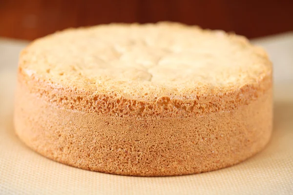 Bolo de esponja de biscoito — Fotografia de Stock