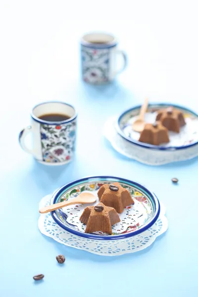 Chocolate Coffee Star Mini Cakes — Stock Photo, Image