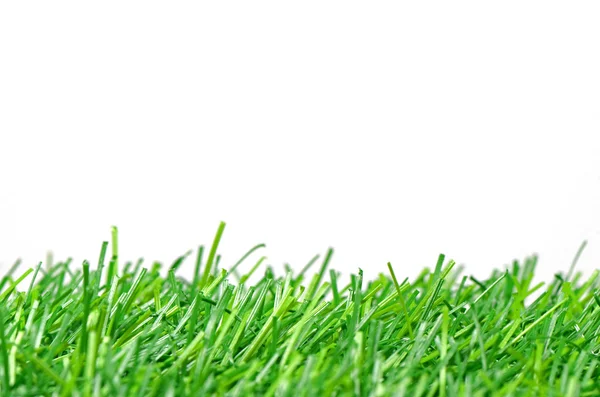 Artificial Turf for Soccer Field Isolated on White Background. — Stock Photo, Image