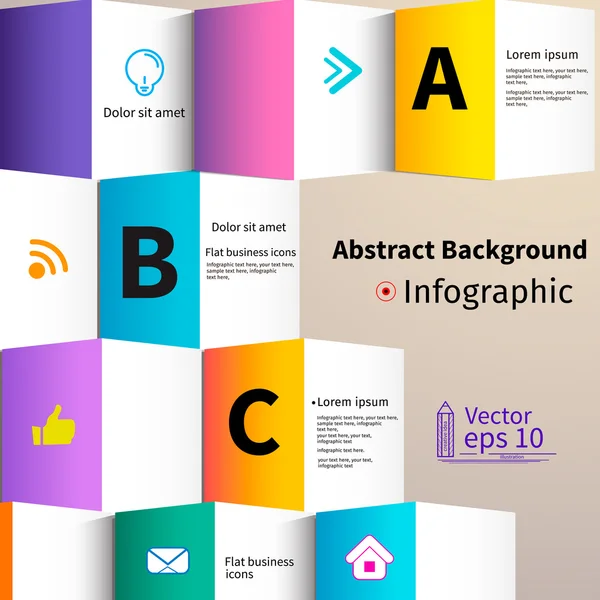 Moderna färger layout design, bakgrund, vektor — Stock vektor