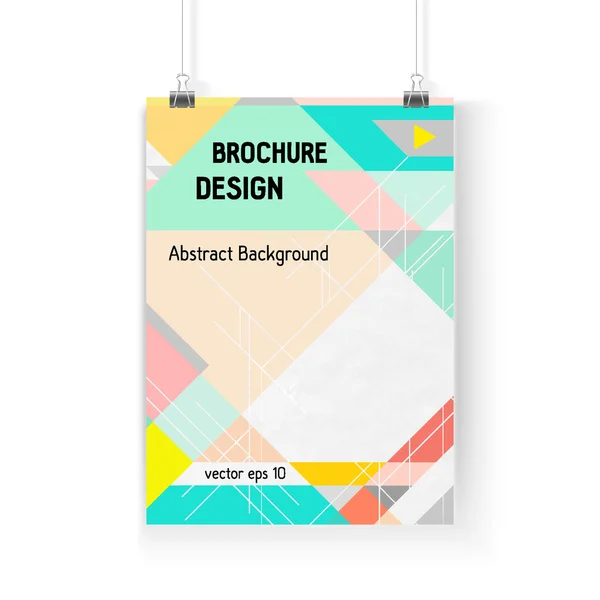 Business brochure background. Layer template , vector — Stock Vector