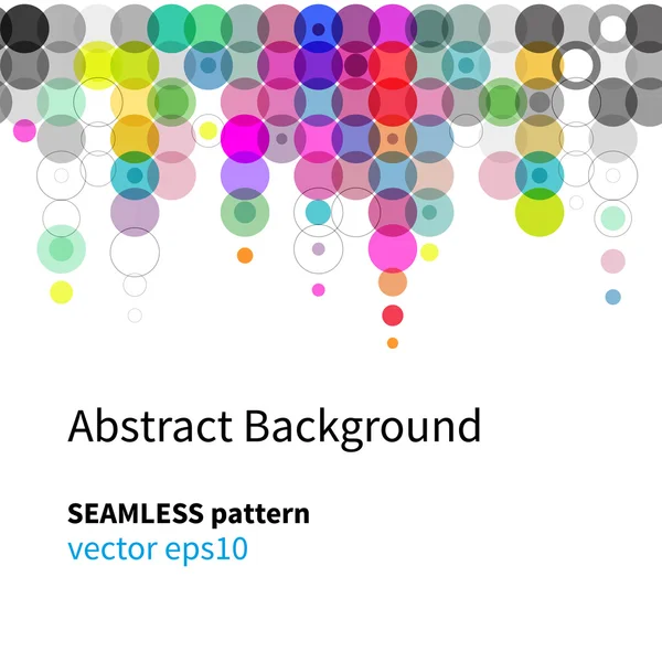 Koła bezszwowe tło, kolory jasne wektor — Wektor stockowy