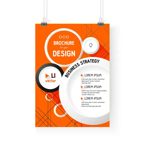 iş broşürü arka plan. vektör, daire katman şablonu