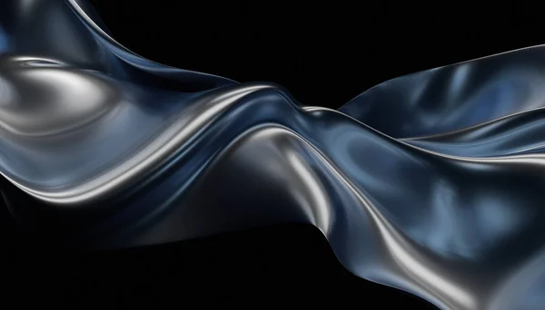 三维渲染 面向未来的背景设计 波浪形表面 — 图库照片