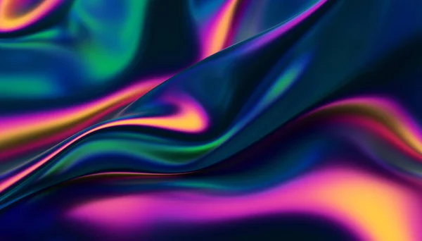 Abstract Render Iridescent Background Design Colorful Illustration — Stock Photo, Image