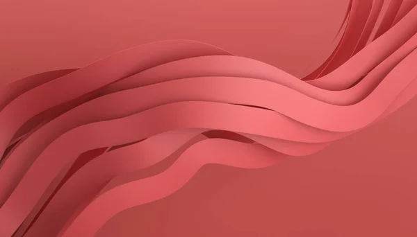 Abstract Render Background Design Red Wavy Lines — Stock Photo, Image