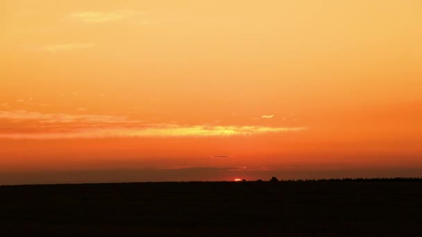 Amazing Time Lapse Wide Angle View Sunrise Ένα Λιβάδι — Αρχείο Βίντεο