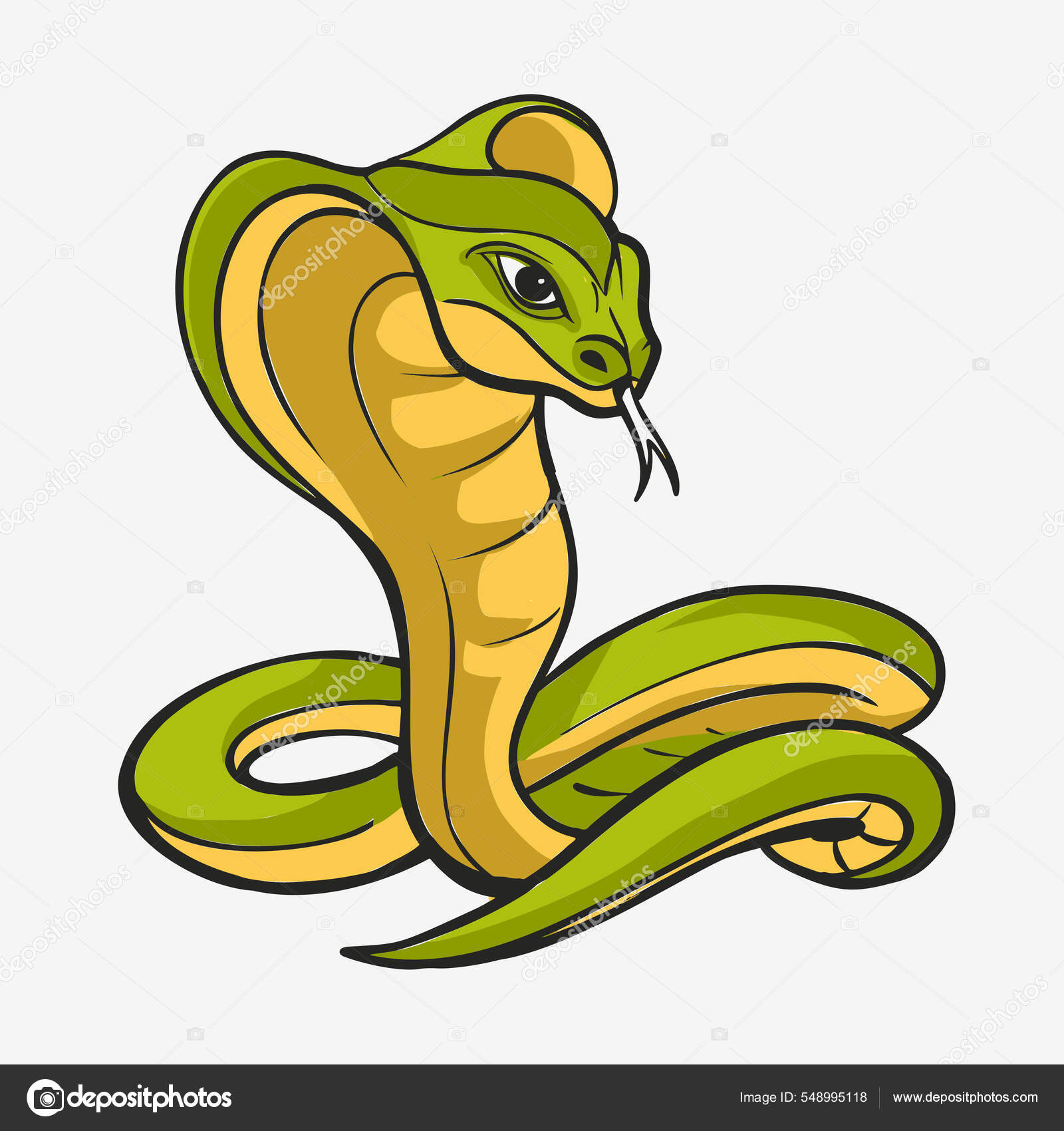 Vetores de Personagem De Desenho Animado Cobra Cobra Animal